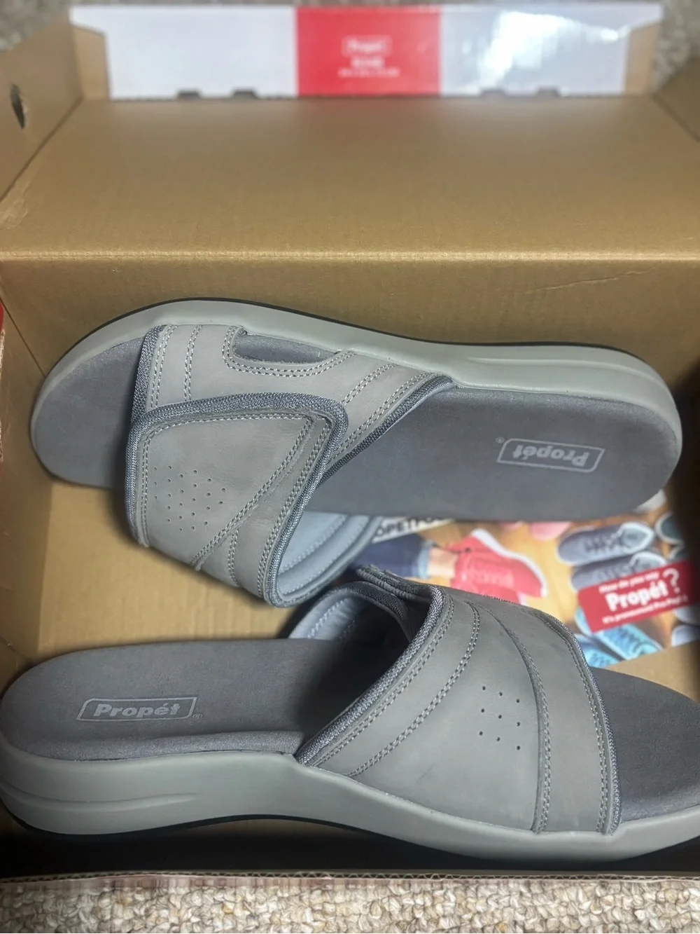 Propet Emerson Men's Leather Slide Sandals Size 9 NWB